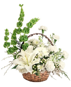 Elegant Glow Basket Arrangement