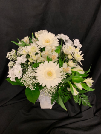 Whispering White Vase Arrangement