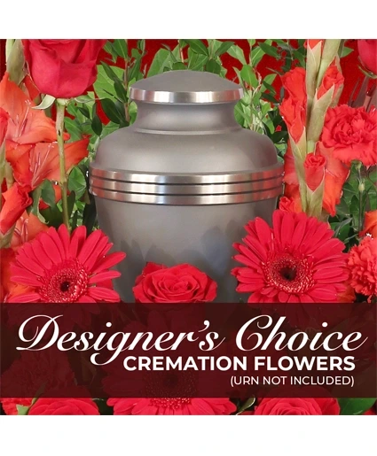 ELEGANT MEMORIAL FLORALS CREMATION DESIGNER'S CHOI sympathy arrangements