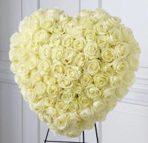 Elegant Remembrance Heart Wreath  