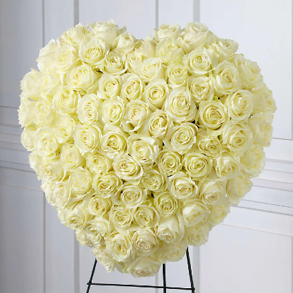 Elegant Remembrance Standing Heart 
