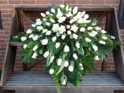 Elegant Syrenety Casket Spray