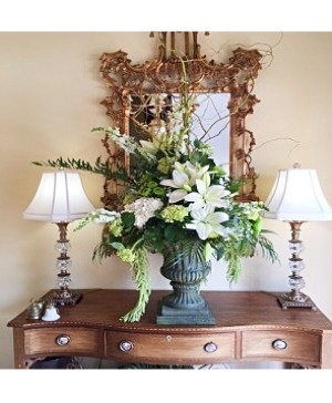 Flowerland Elegant White Statement piece for the foyer