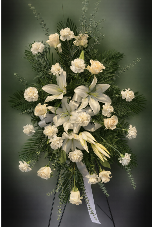 Elegant White Standing Spray Standing Spray