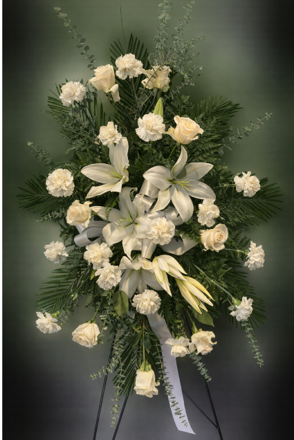 Elegant White Standing Spray Standing Spray
