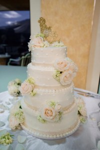ELEGANT WHITE  Wedding Cake Flowers