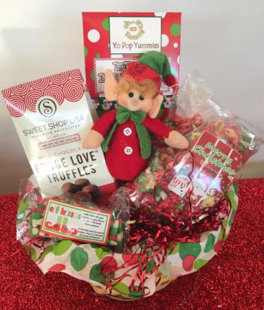 Elf  Kisses Basket Christmas Basket