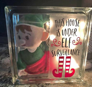 Elf Surveillance Lighted Block 