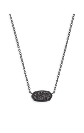Elisa Necklace Gunmetal Drusy 