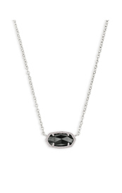 Elisa Necklace Rhodium Black 