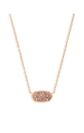 Elisa Necklace Rosegold Drusy 