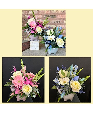 Ella And Eli Ceramic Elephants in Ballwin, MO | ZENGEL FLOWERS AND GIFTS
