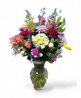 Elliannas Mixed Arrangement  Mixed All Diffrent Flowers and Colors