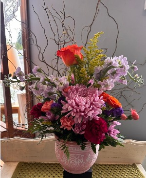 Embossed Floral Fresh Mother's Day Flowers