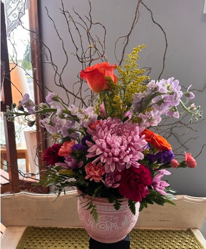 Embossed Floral Fresh Mother's Day Flowers