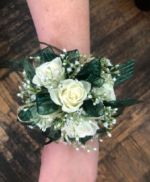 Emerald Green Corsage  