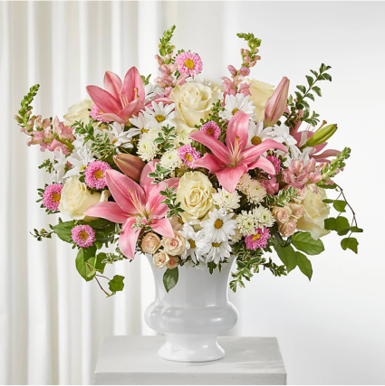 Empathetic Blooms  Sympathy Floor Basket