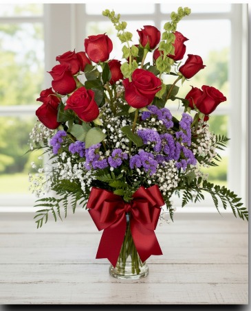 Enchanted Style Roses   1 Dz Red Roses Luxury Bouquet in Monument, CO | Enchanted Florist