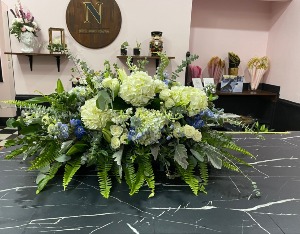 Enchanted Garden Casket Spray