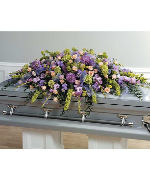 Enchanted Garden Farewell Casket Spray