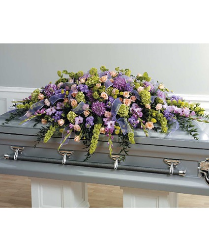 Enchanted Garden Farewell Casket Spray