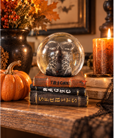 Enchanted Halloween Crystal Ball Snow Globe  in Key West, FL | Petals & Vines Boutique