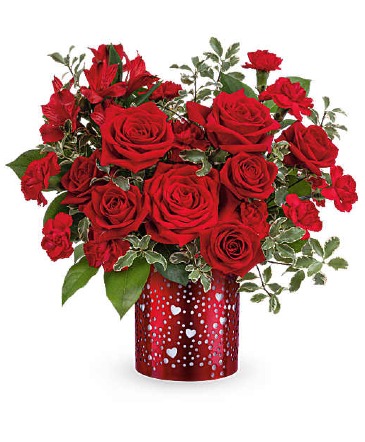 Radiant Crimson Bouquet in Dumas, TX | FLOWERS ETC. LLC