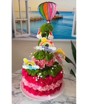 Enchanted Rainbow Sky Cake 