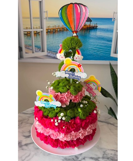 Enchanted Rainbow Sky Cake 