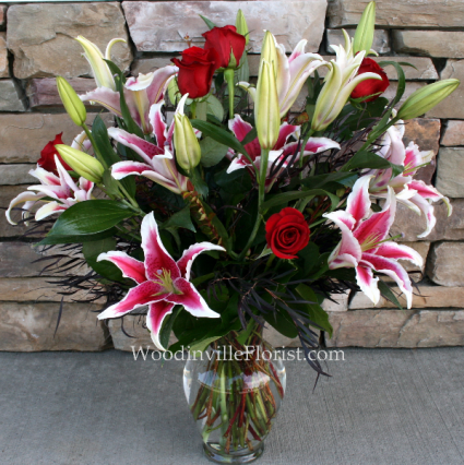 Enchanted Roses Contemporary Rose Arrangement
