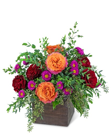 Enchanted Rosewood Flower Arrangement