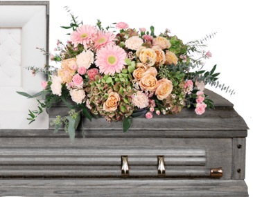 Enduring Compassion Child's Casket Spray in Albany, NY | Ambiance Florals & Events