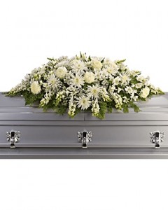 Enduring Light Casket Spray Sympathy Arrangement