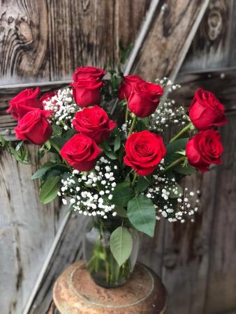Enduring Passion vase arrangement