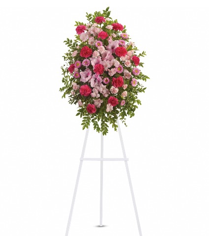 Enduring Pinks  Standing Spray 