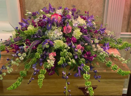 English Garden Casket Cover