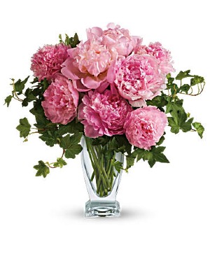 English Peony Vase Arrangement