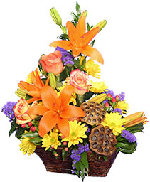OTOÑO HERMOSO Canasta Floral