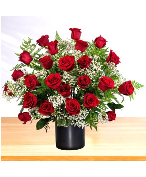 Eternal: Red and White  Vase Arrangement