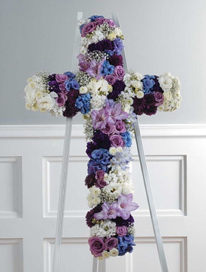 Eternal Affection Cross Standing Spray Cross