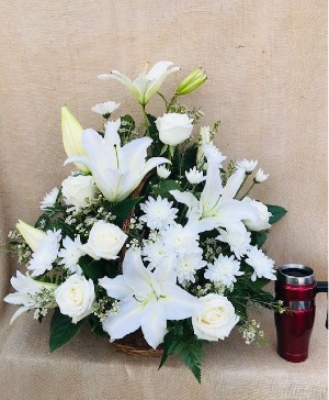 Eternal Comfort Sympathy Basket Arrangement