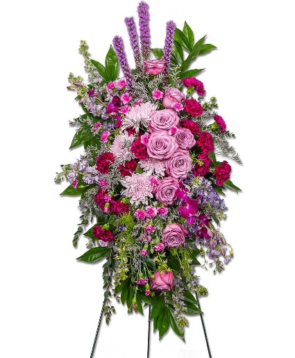 Eternal Embrace Standing Spray Flower Arrangement