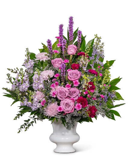 Eternal Embrace Urn Flower Arrangement