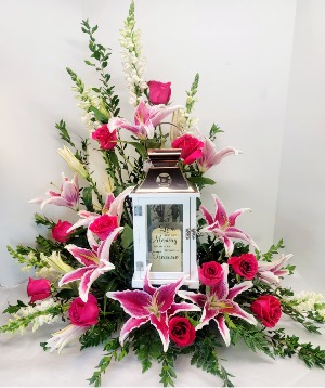 Eternal Light Lantern  Sympathy Arrangement