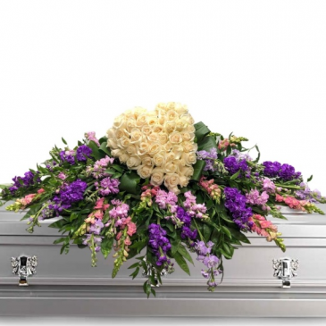 Eternal Love Casket  in Whittier, CA | Rosemantico Flowers