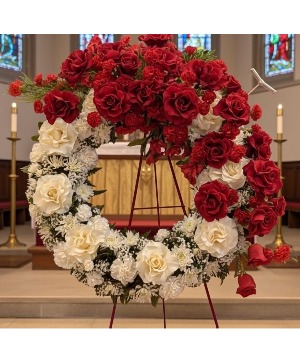 ETERNAL LOVE FUNERAL WREATH