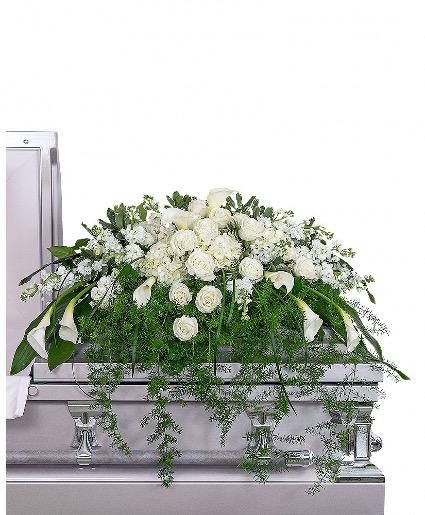 Eternal Peace Casket Spray Funeral Arrangement