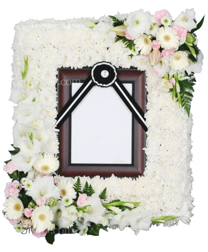 Rectangular Funeral Frame Flower Picture Frame Funeral