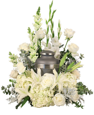 Eternal Peace Urn Cremation Flowers   (urn not included)  in Charlottetown, PE | Hearts and Flowers