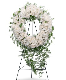 Eternal Peace Wreath Flower Arrangement